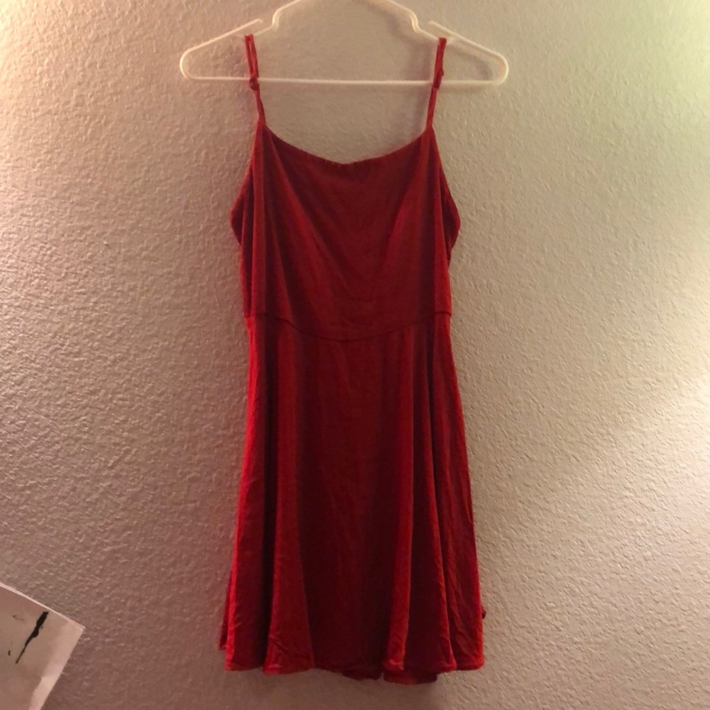 Red urban dress